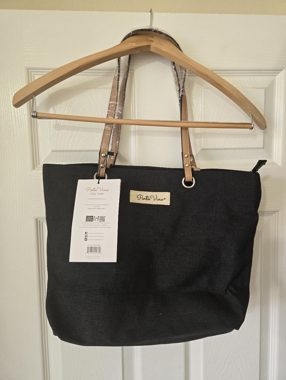 NWT Porto Vino City Tote Wine Bag